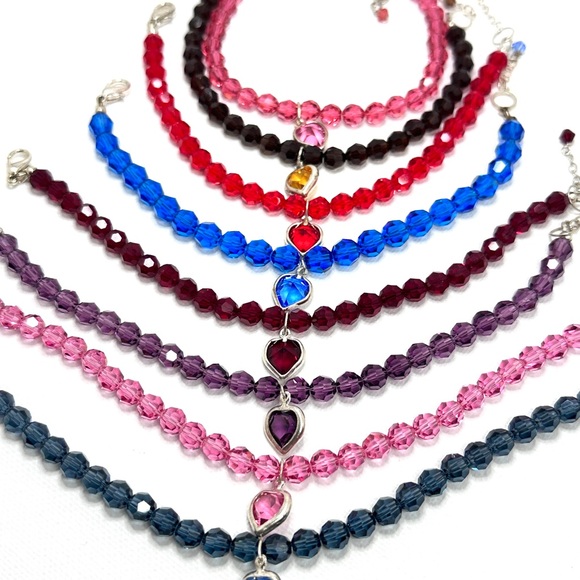 Crystals by Swarovski Bracelet, Beaded Bracelet, Sparkling Jewelry, Gift for Her - Picture 16 of 16